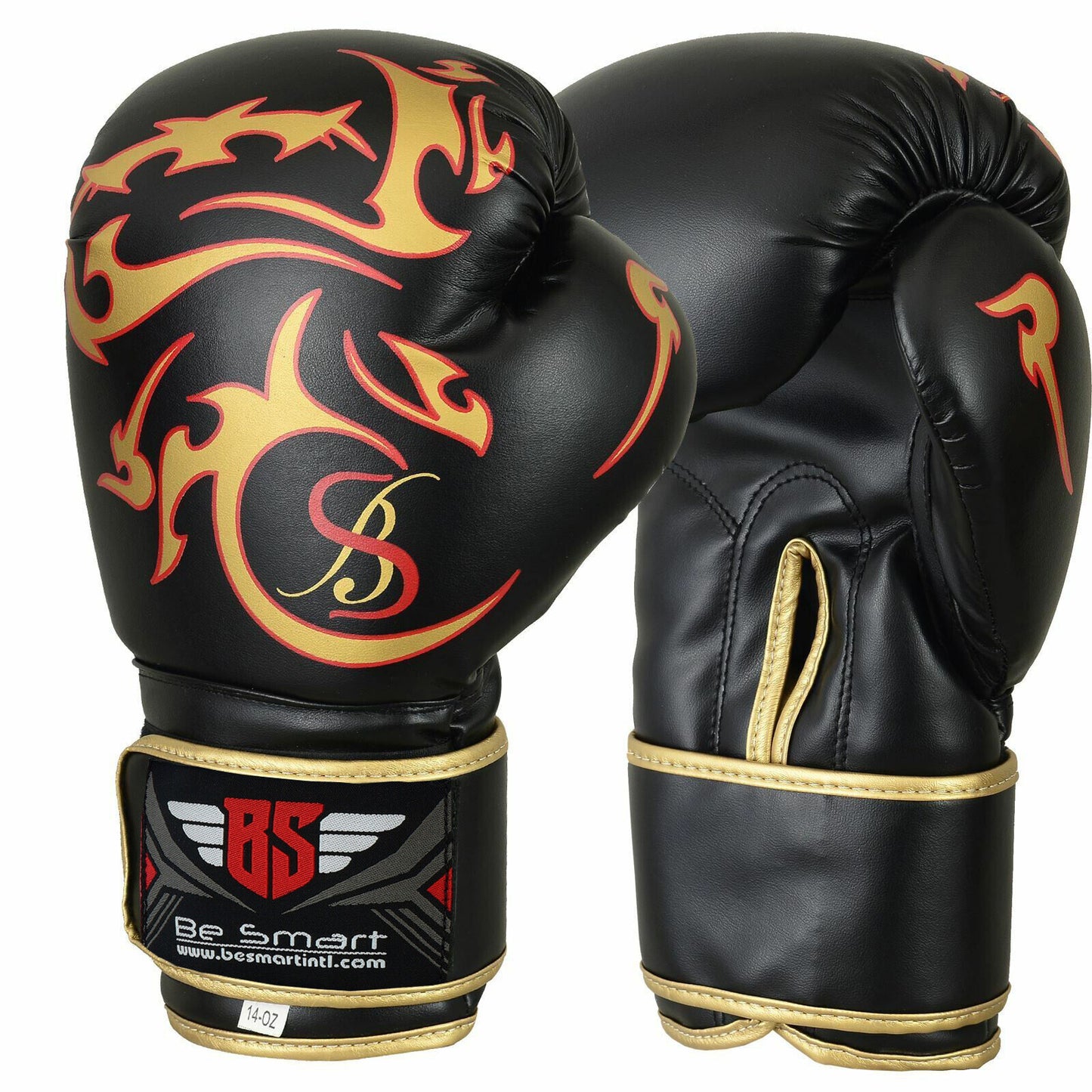 Maya Leather Boxing Gloves Muay Thai Punch Bag Sparring MMA Training Kickboxing