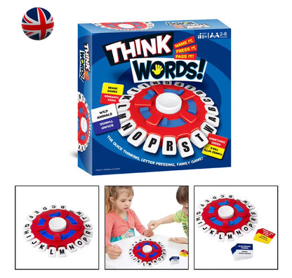 English Think Words Tapple Games Version Word Quick Thinking Letter Fast Pressing Family Board Game