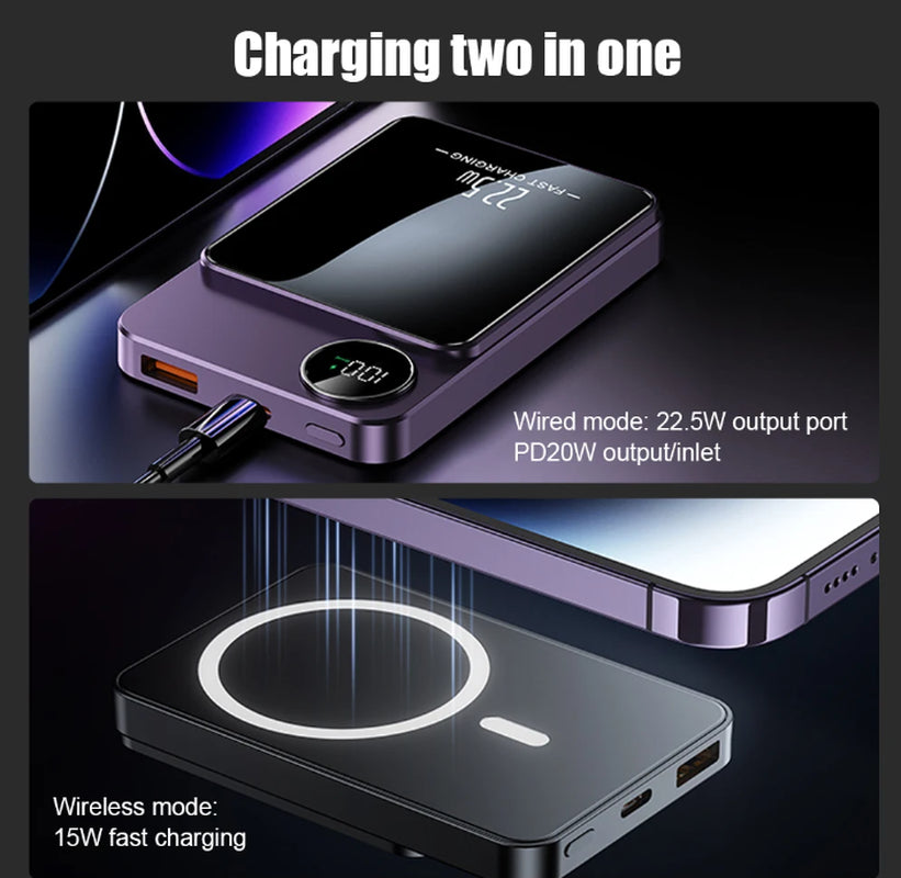 Magsafe Power Bank Magnetic Wireless Charger Battery Pack for Iphone 16/15/13/14