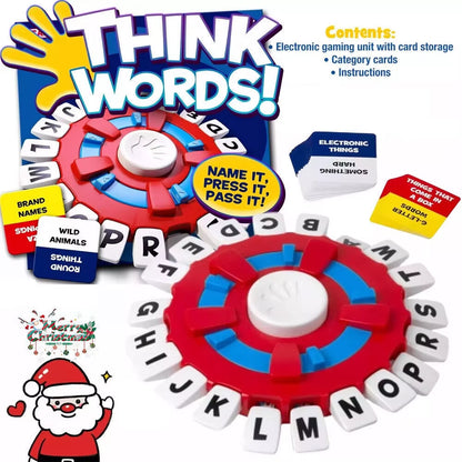 English Think Words Tapple Games Version Word Quick Thinking Letter Fast Pressing Family Board Game