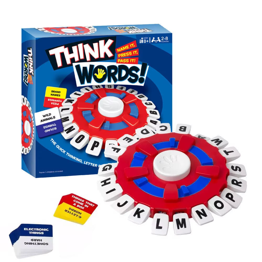 English Think Words Tapple Games Version Word Quick Thinking Letter Fast Pressing Family Board Game